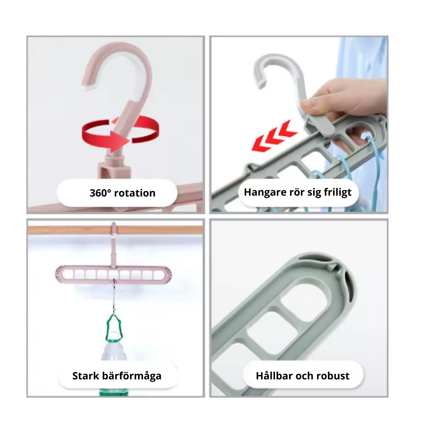 Lunava™ - 3-pack Magiska Utrymmesbesparande Galgar